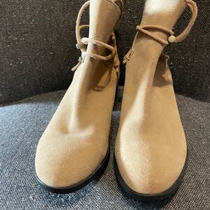 Sorel Beige Ankle Booties